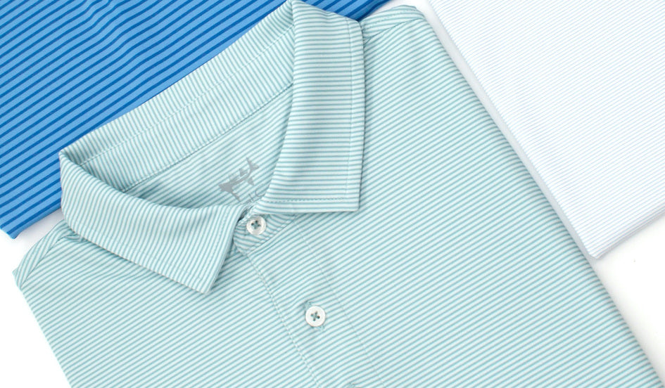 Aruba Micro Strip Printed Performance Polo
