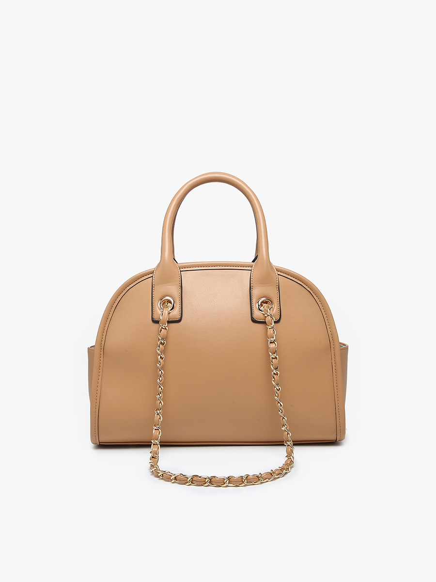 Beth Dome Satchel w/ Chain Strap