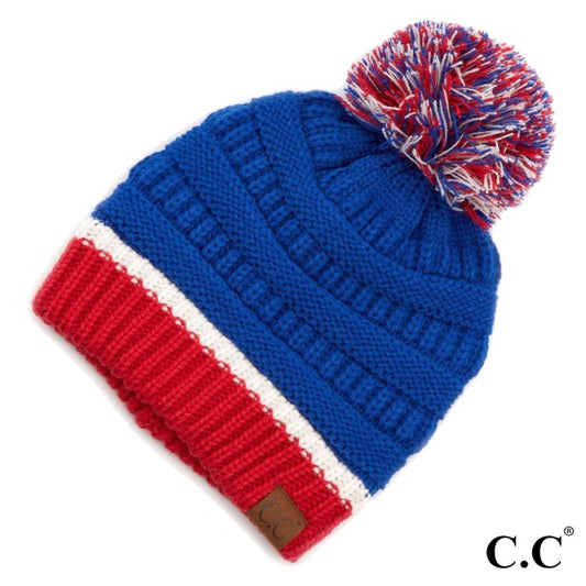 Game Day Knit Pom Beanie