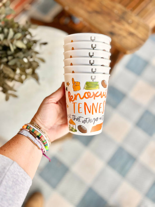 Knoxville, TN Multi-Sport Reusable Cups - Set of 6