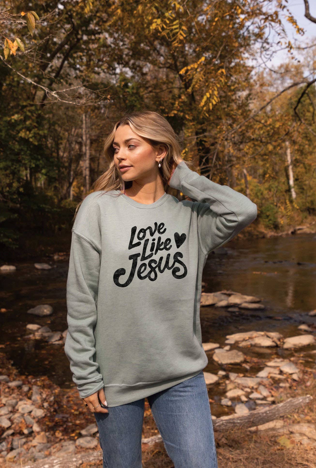 OAT COLLECTIVE - LOVE LIKE JESUS Graphic Sweatshirt