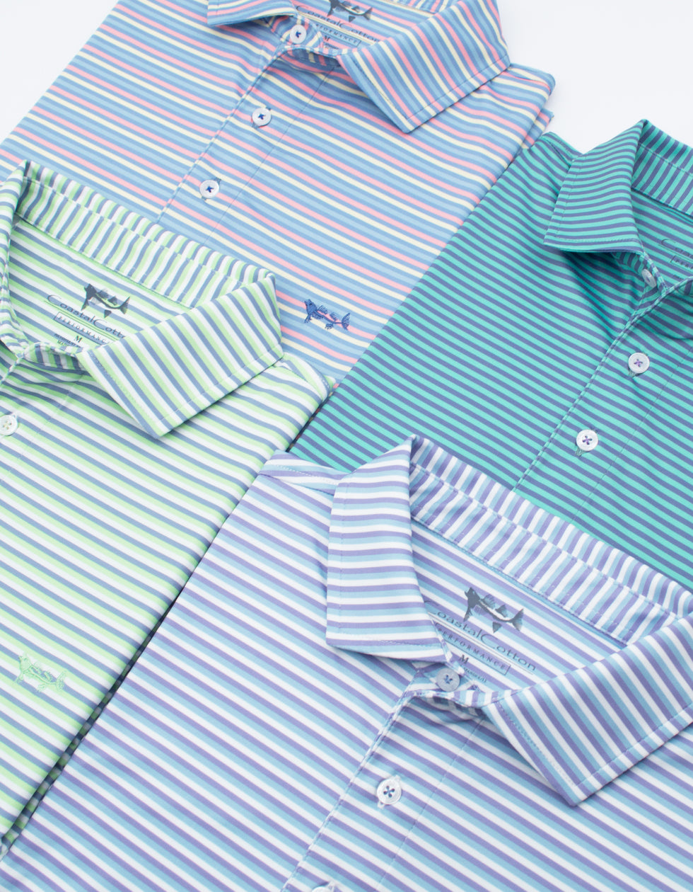 Marlin Stripe Performance Polo