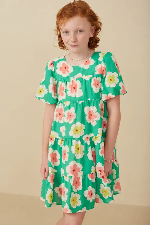 Girl's Pop of Flower Dress