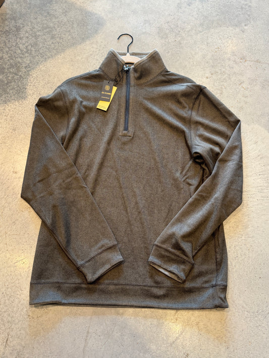 Reversible Micro Dot 1/4 Zip - Charcoal