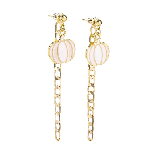 Erimish Pumpkin Chain Earrings
