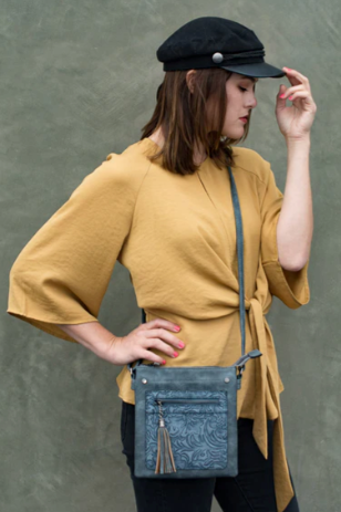 Sara Brown small cross body with tassel