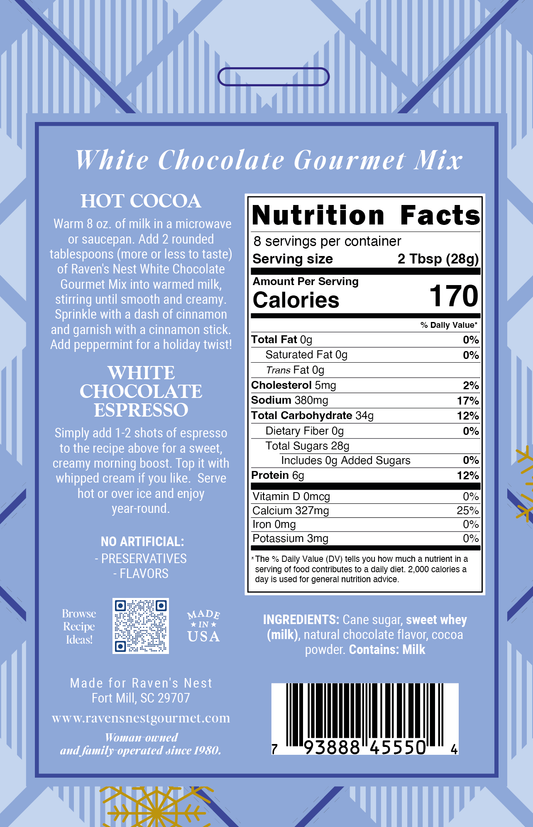 Raven's Nest Gourmet - White Hot Chocolate