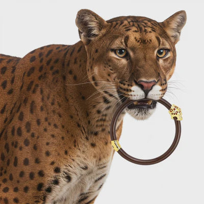 Fauna Panther All Weather Bangle - Chocolate