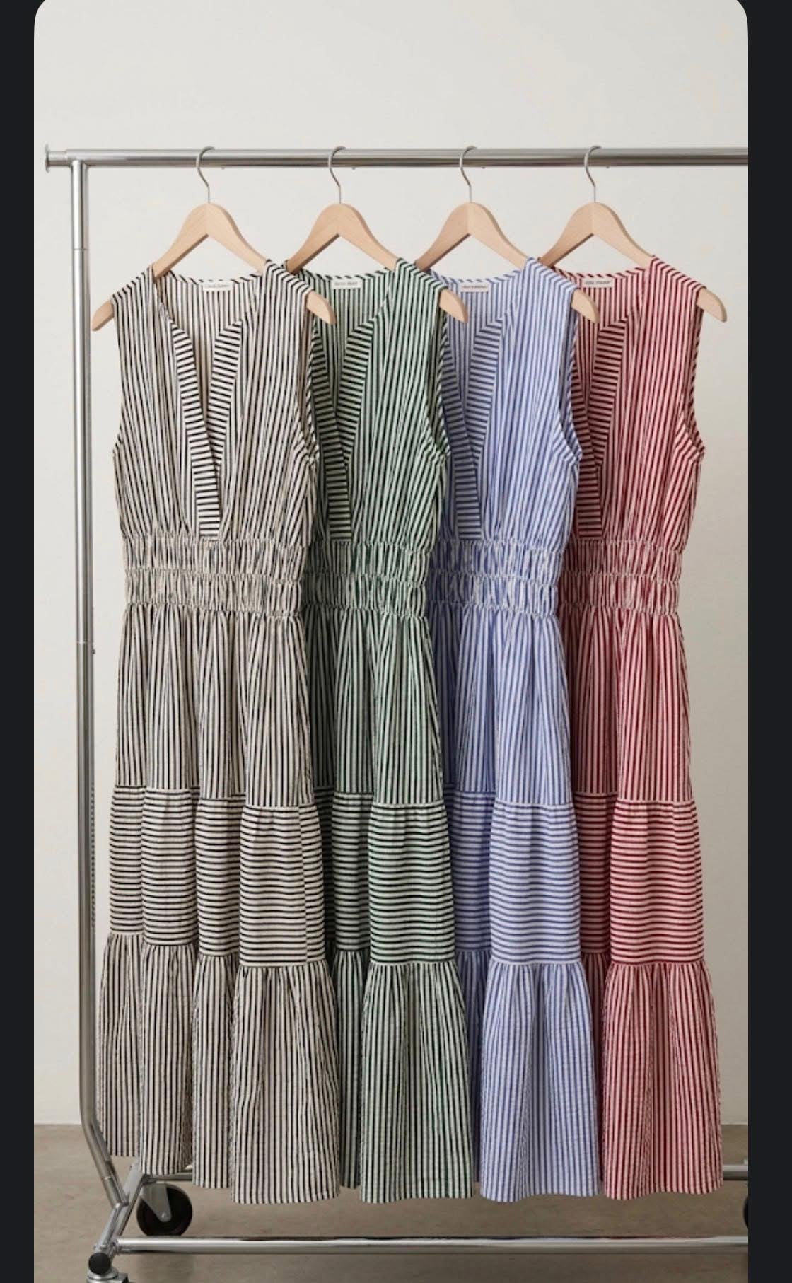 CCC - Black Seer Sucker Maxi Dress