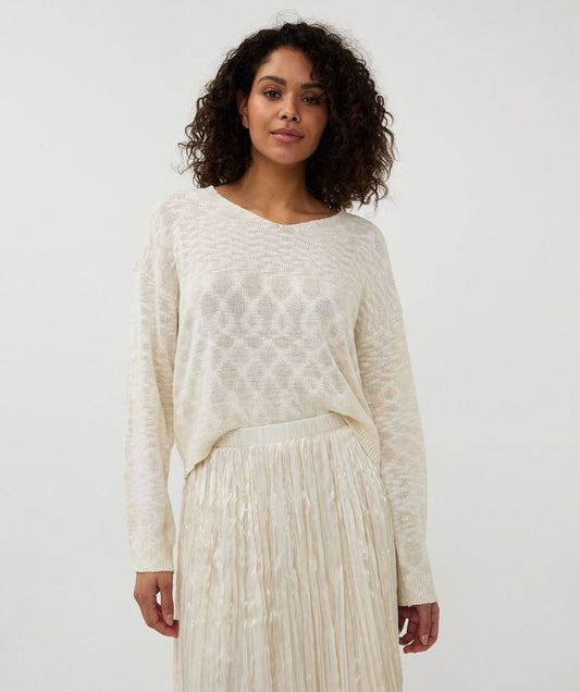 Boxy Sweater Slub Ombre
