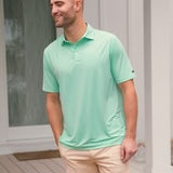 Galway Grid Performance Polo - Antigua Blue