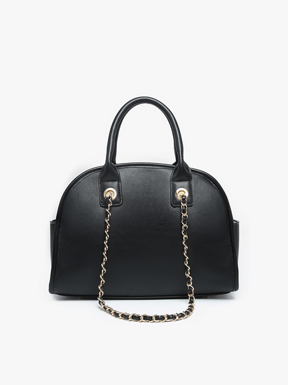 Beth Dome Satchel w/ Chain Strap