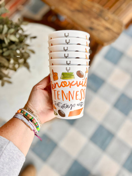 Knoxville, TN Multi-Sport Reusable Cups - Set of 6