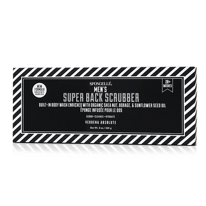 Spongellé | Summer Gifts | Father's Day - Men's Super Body Wash Infused Back Scrubber
