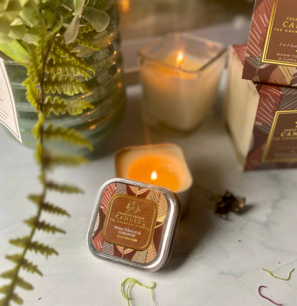 Creative Energy Candles - Warm Tobacco & Coriander: 2-in-1 Soy Lotion Candle: Tester - 6 oz