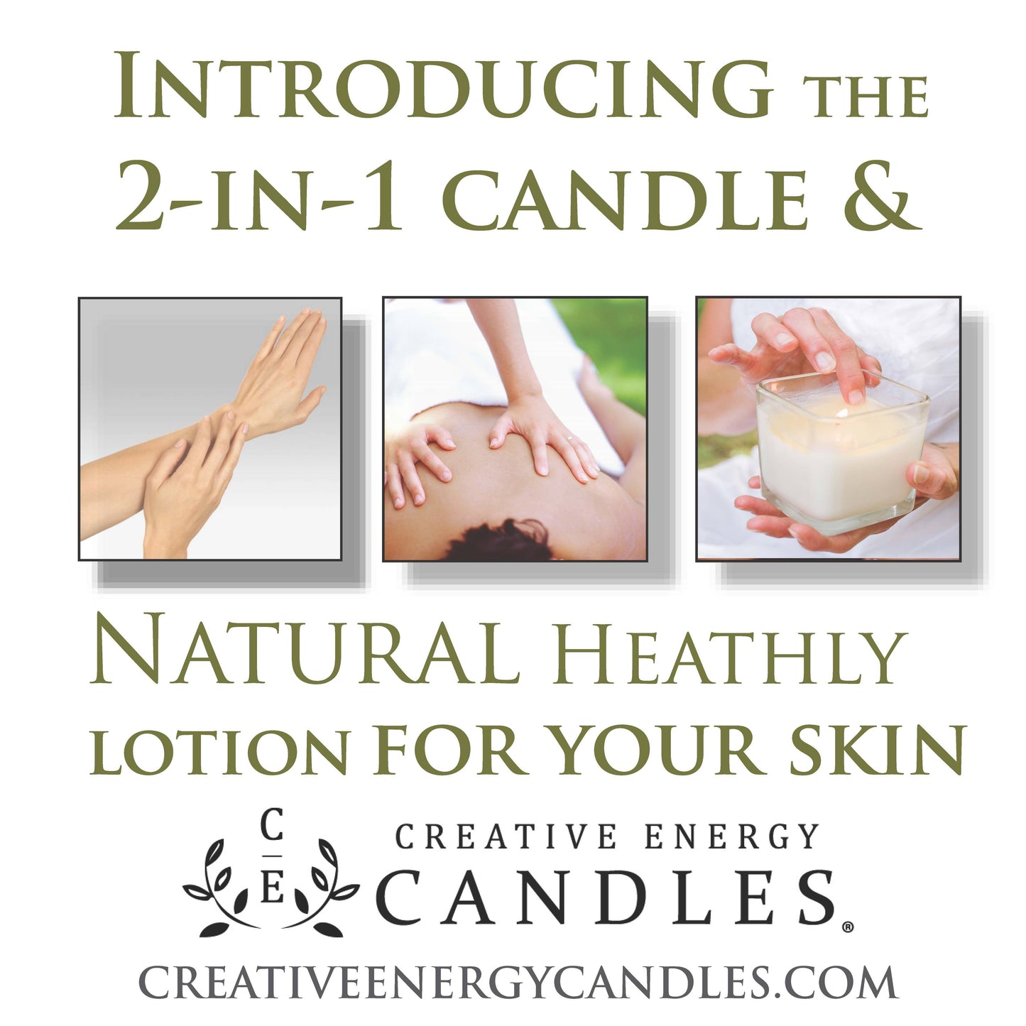 Creative Energy Candles - Warm Tobacco & Coriander: 2-in-1 Soy Lotion Candle: Medium - 6 oz