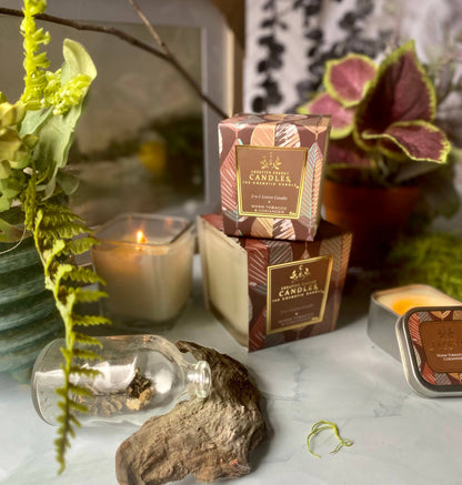 Creative Energy Candles - Warm Tobacco & Coriander: 2-in-1 Soy Lotion Candle: Tester - 6 oz