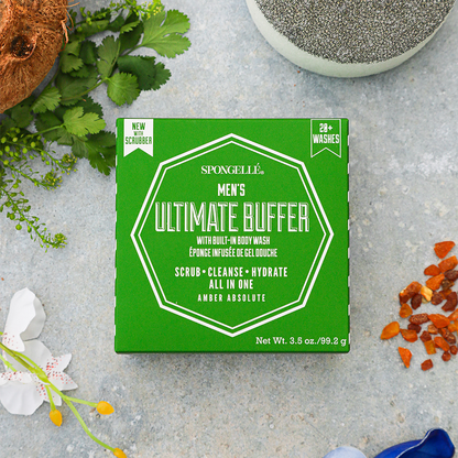 Spongellé | Summer Gifts | Father's Day - Men's Ultimate Buffer (Amber Absolute)