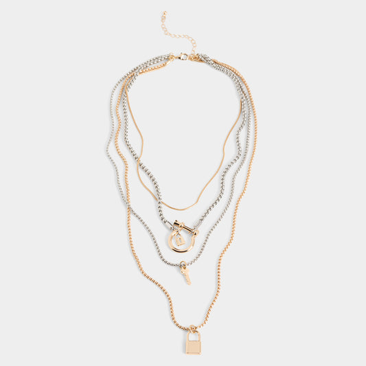 Noah Necklace - Mixed Metals