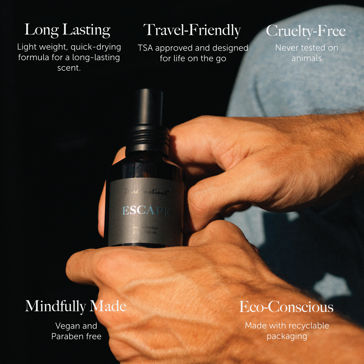 Pure Instinct - ESCAPE - Pheromone Cologne Spray 60mL