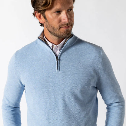 COLTON PIQUE 1/4 ZIP SWEATER