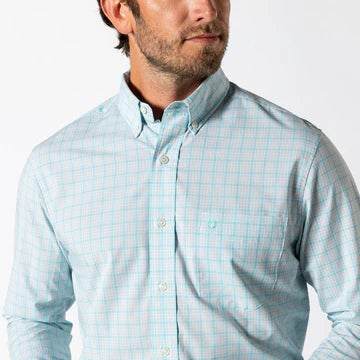 LS PERFORMANCE POPLIN SPORT SHIRT - TRENT PLAID
