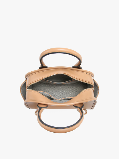 Beth Dome Satchel w/ Chain Strap