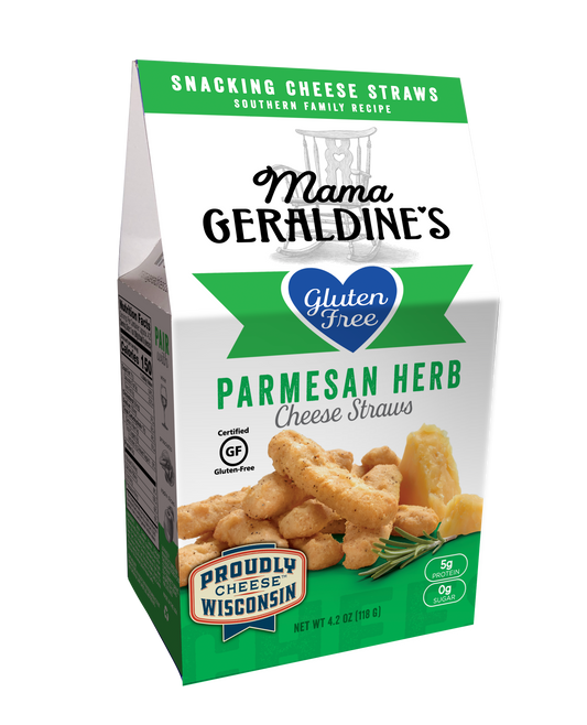 Mama Geraldine's - 4.2 oz.  Gluten Free Certified Parmesan Herb Cheese Straws