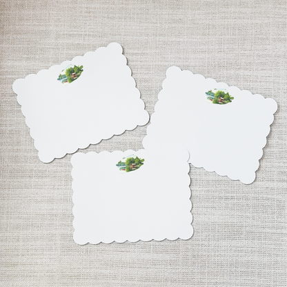 So Thoughtful Gifts - Lake Scallop Flat Notecard - Set of 15