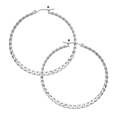 Silver Hoop Earrings