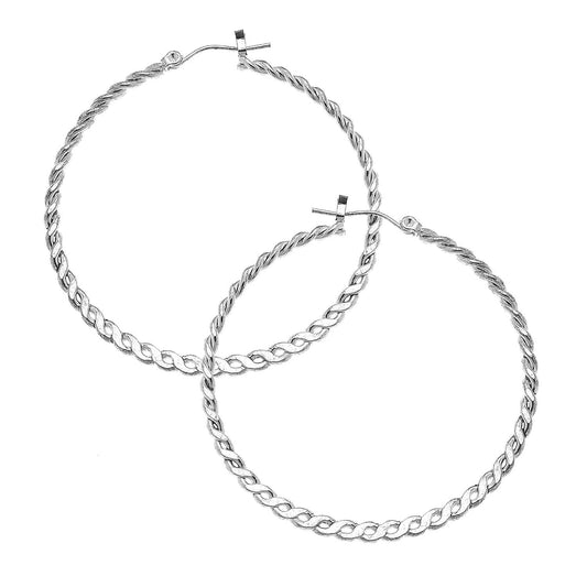 Silver Hoop Earrings