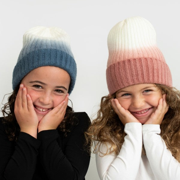 Kids Ombre Knit Beanie