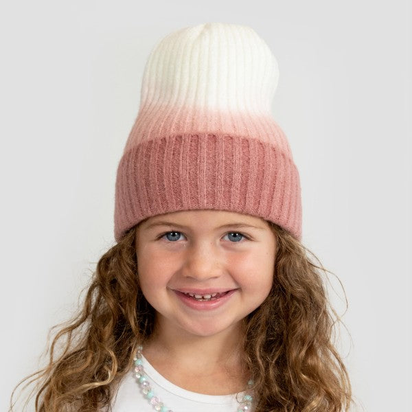 Kids Ombre Knit Beanie