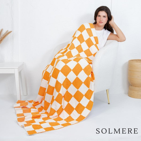 Solmere Blanket – Checkered Print Blanket