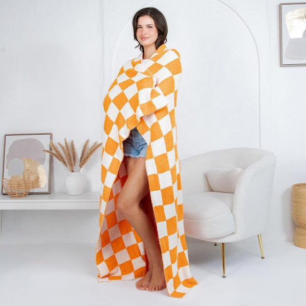 Solmere Blanket – Checkered Print Blanket