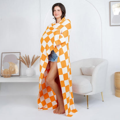 Solmere Blanket – Checkered Print Blanket