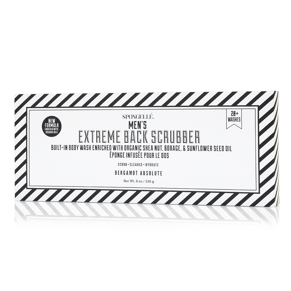 Spongellé | Summer Gifts | Father's Day - Men's Extreme Body Wash Infused Back Scrubber