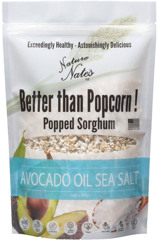 Nature Nate's LLC - Popped Sorghum Avocado Oil & Sea Salt
