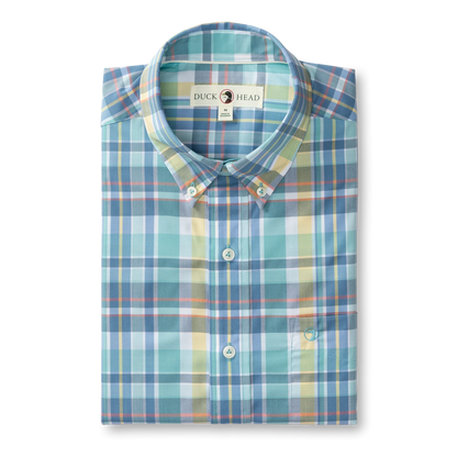 LS PERFORMANCE POPLIN SPORT SHIRT - PAGE PLAID