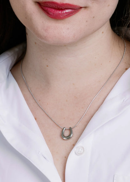 Hold Your Horses Necklace - Silver