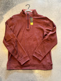 Reversible Micro Dot 1/4 Zip - Wine