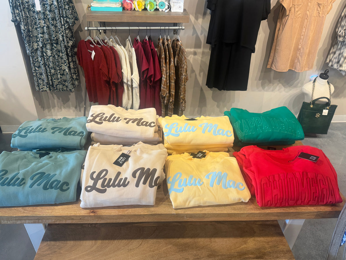 Lulu Mac Sweatshirts - Butter/Light Blue