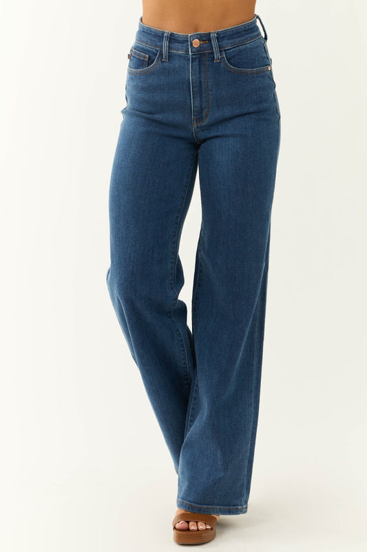 Judy Blue High Waisted Vintage Wide Leg Jeans