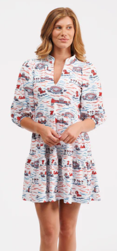 Tory Dress - Ole Miss Toile
