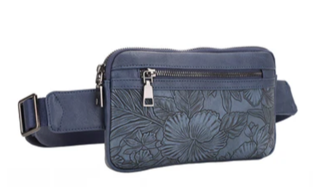 Mia Navy adjustable belt bag or cross body