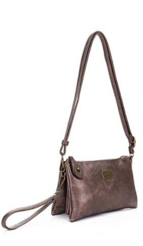 Ella Indigo cross body or wristlet with adjustable strap