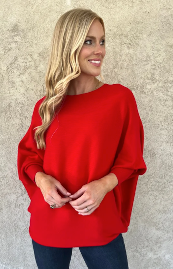 CC Dolman Sweater - Red