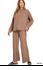 Rib Mock Neck L/S Tee & Pants set