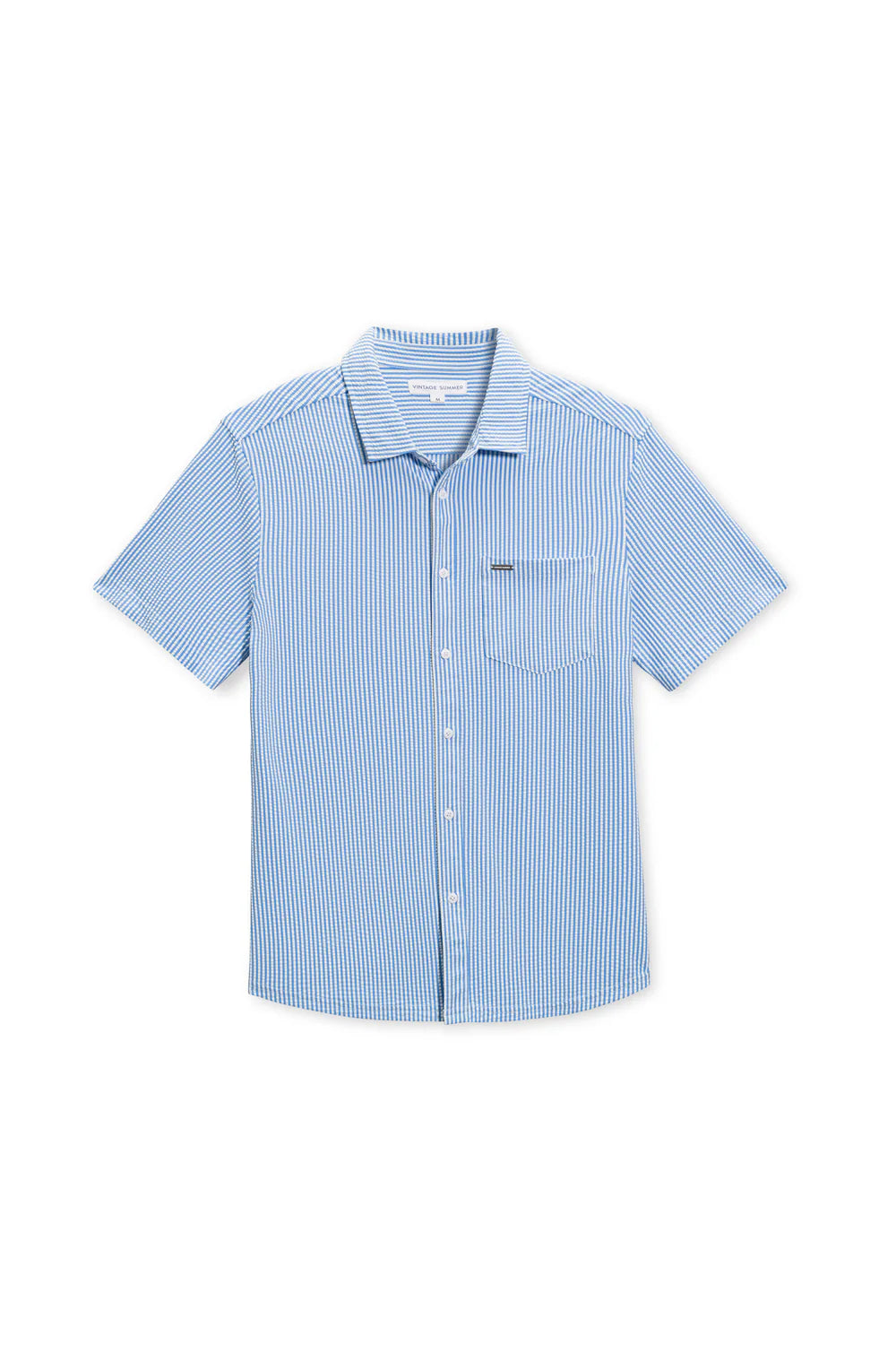 Knit Seersucker SS Buttondown