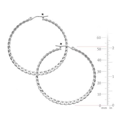 Silver Hoop Earrings